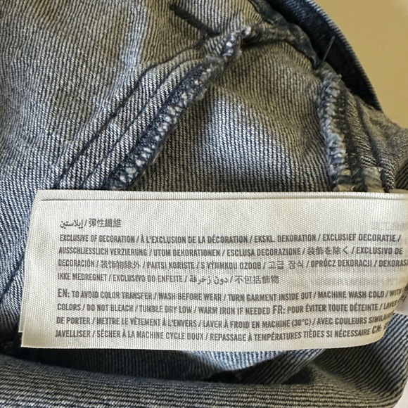 Abercrombie & Fitch Blue Cropped Jean Jacket Women’s Medium Wash Sz XS - Picture 7 of 10